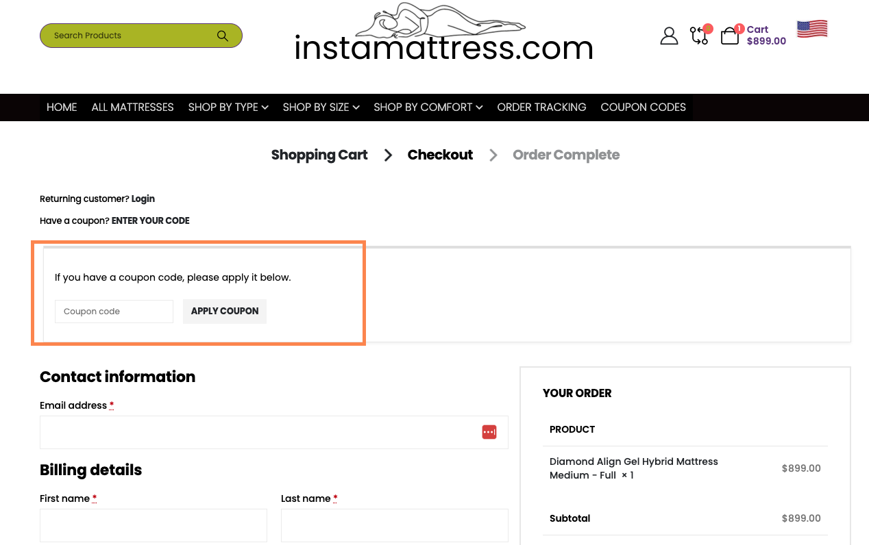 Instamattress Discount codes